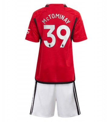 Manchester United Scott McTominay #39 Hemmaställ Barn 2023-24 Kortärmad (+ Korta byxor)